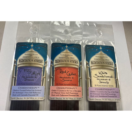 Best Seller!! Apollo's Selection Meditation Sticks Incense