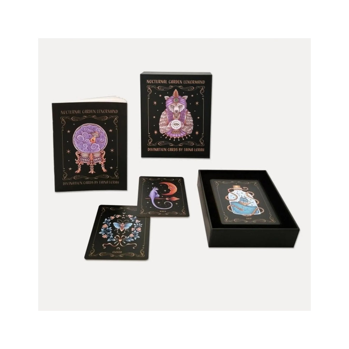 Nocturnal Garden Lenormand - Art Nouveau Divination Deck