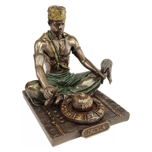 Veronese Design 5 1/8" Tall Orunla The Orisha of Wisdom Destiny and Prophecy African God Statue Cold Cast