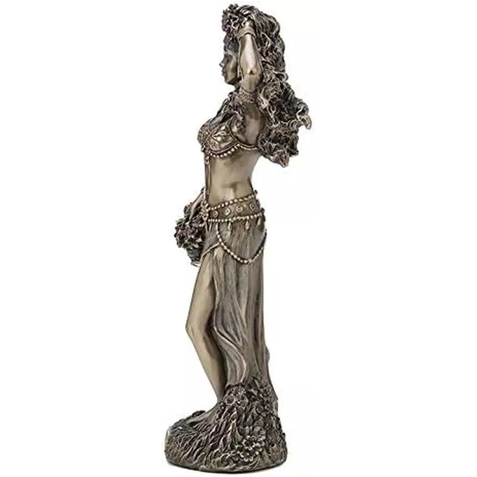 Aja Santeria Orisha of Forest and Herbs Cold Cast Resin Bronze Finish 8 5/8"