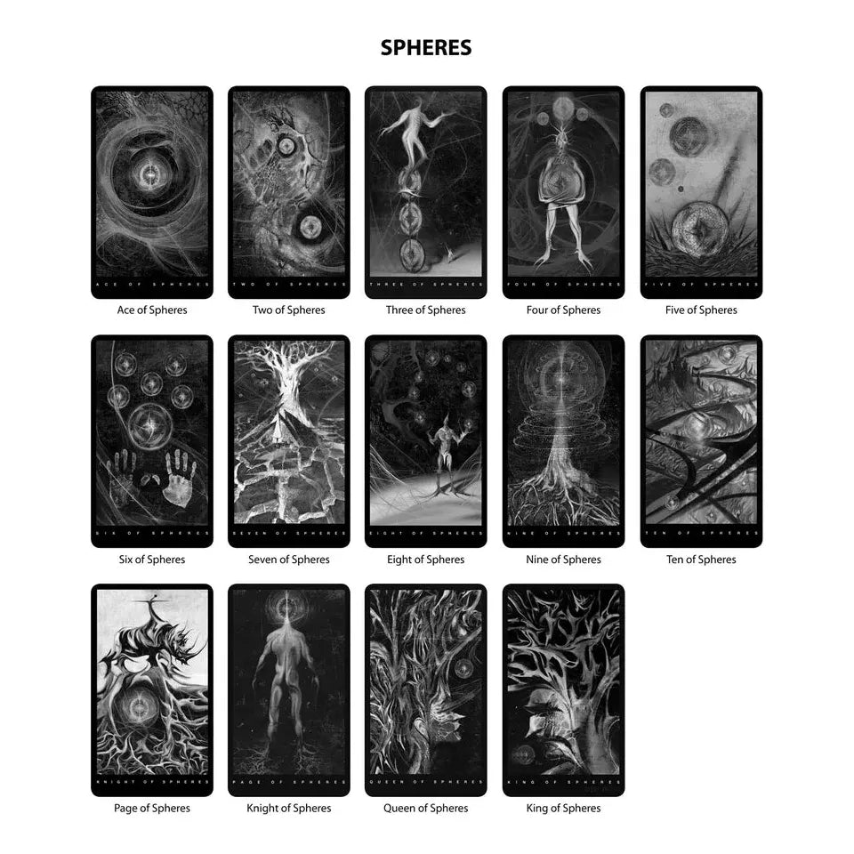 Black Tarot Cards Deck For Shadow Work By Da Brigh