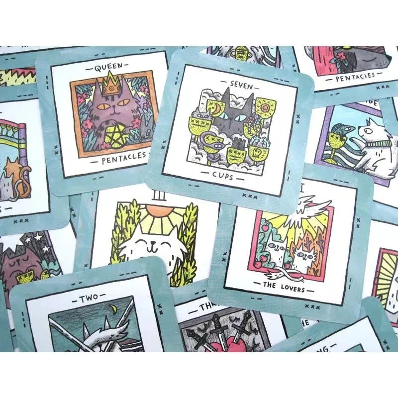 Mini Cat Tarot Deck, so cute!