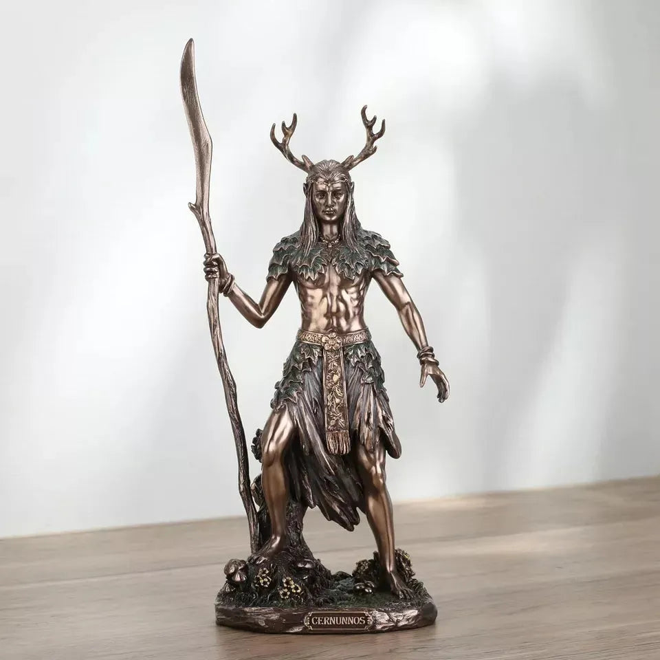 Cernunnos The Celtic Antlered God of The Wild 10 5/8 Inch