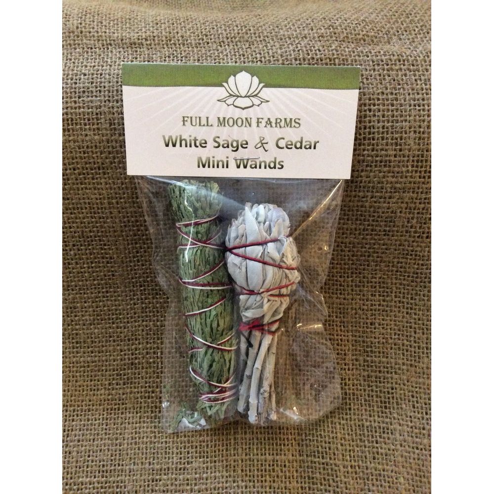 Mini White Sage & Cedar Wands