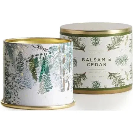 Illume Balsam and Cedar Luxury Candle Tin