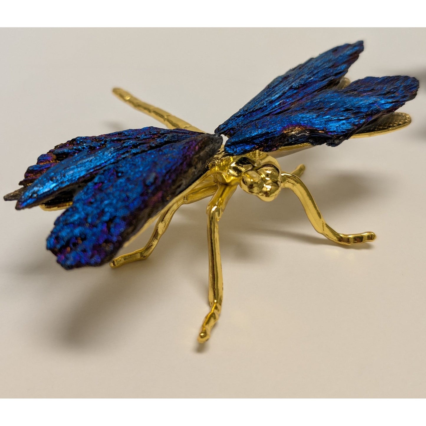 Blue Kyanite Crystal Dragonfly Spirit Animal Guide