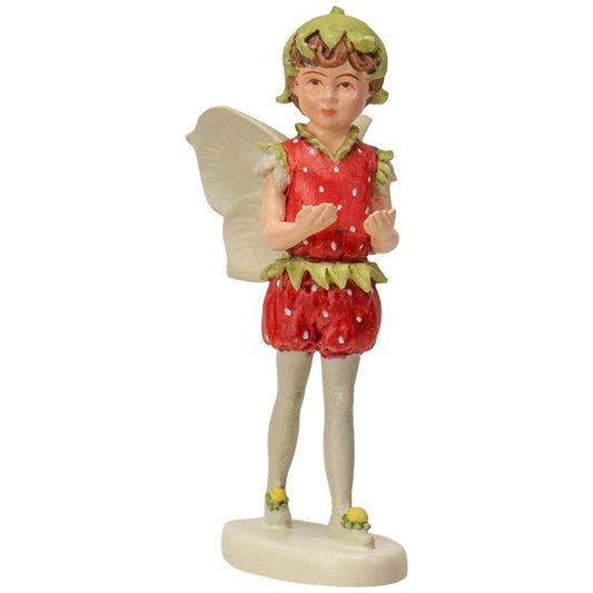 Strawberry Mini Flower Fairy Figurine by Cicely Mary Barker