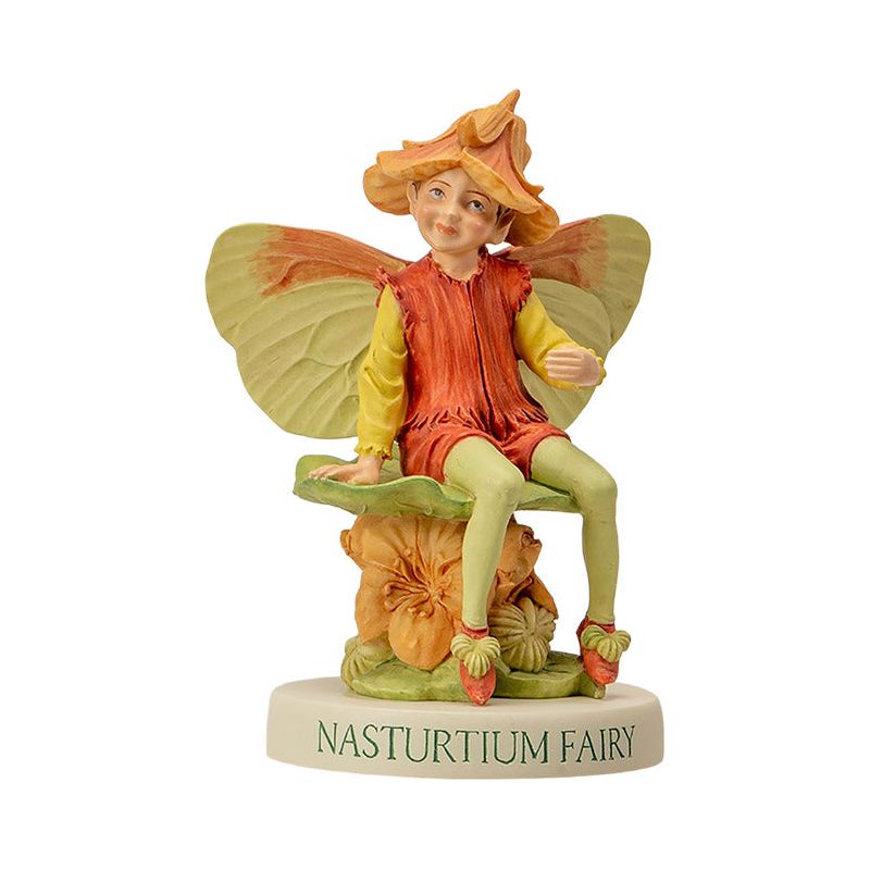 Nasturtium Flower Fairy Figurine by Cicely Mary Barker