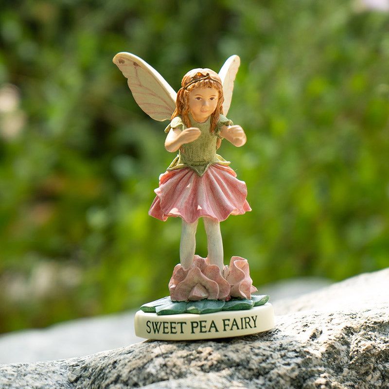 Sweet Pea Flower Fairy Figurine by Cicely Mary Barker